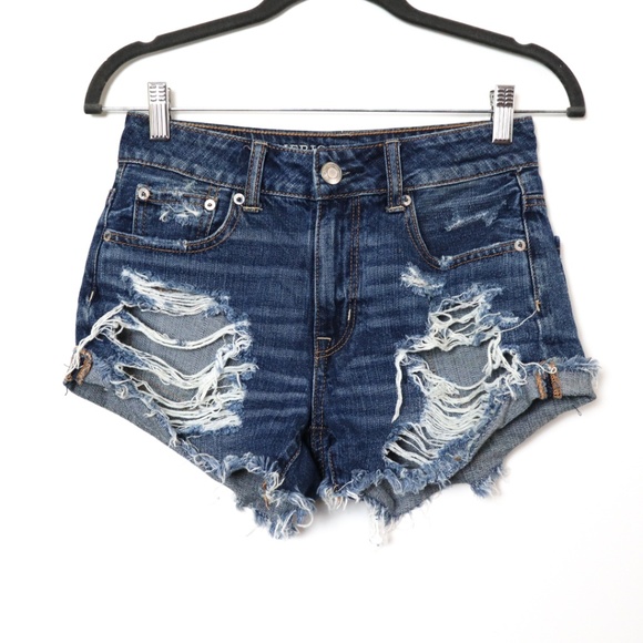 American Eagle Outfitters Pants - American Eagle | Blue Hi-Rise Festival Short 0